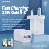 WK WP-U140 JINDIN SERIES 33W A+C FAST CHARGER (CN&US) (33W)